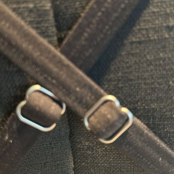 Land's End Hollywood retro tankini Top underwire lightweight flutter Black 12 - Picture 6 of 6